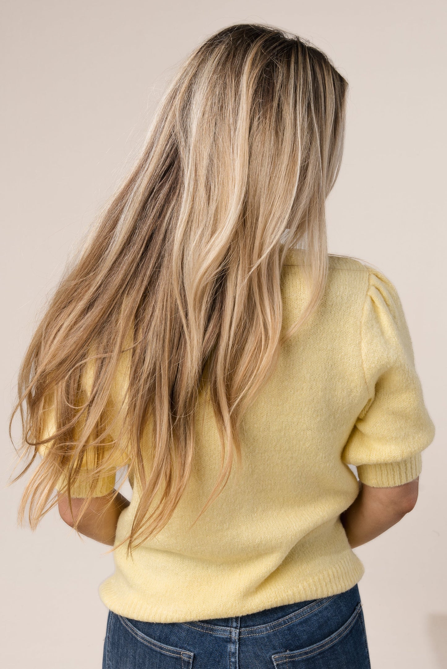 Puff Sleeve Mock Neck Sweater