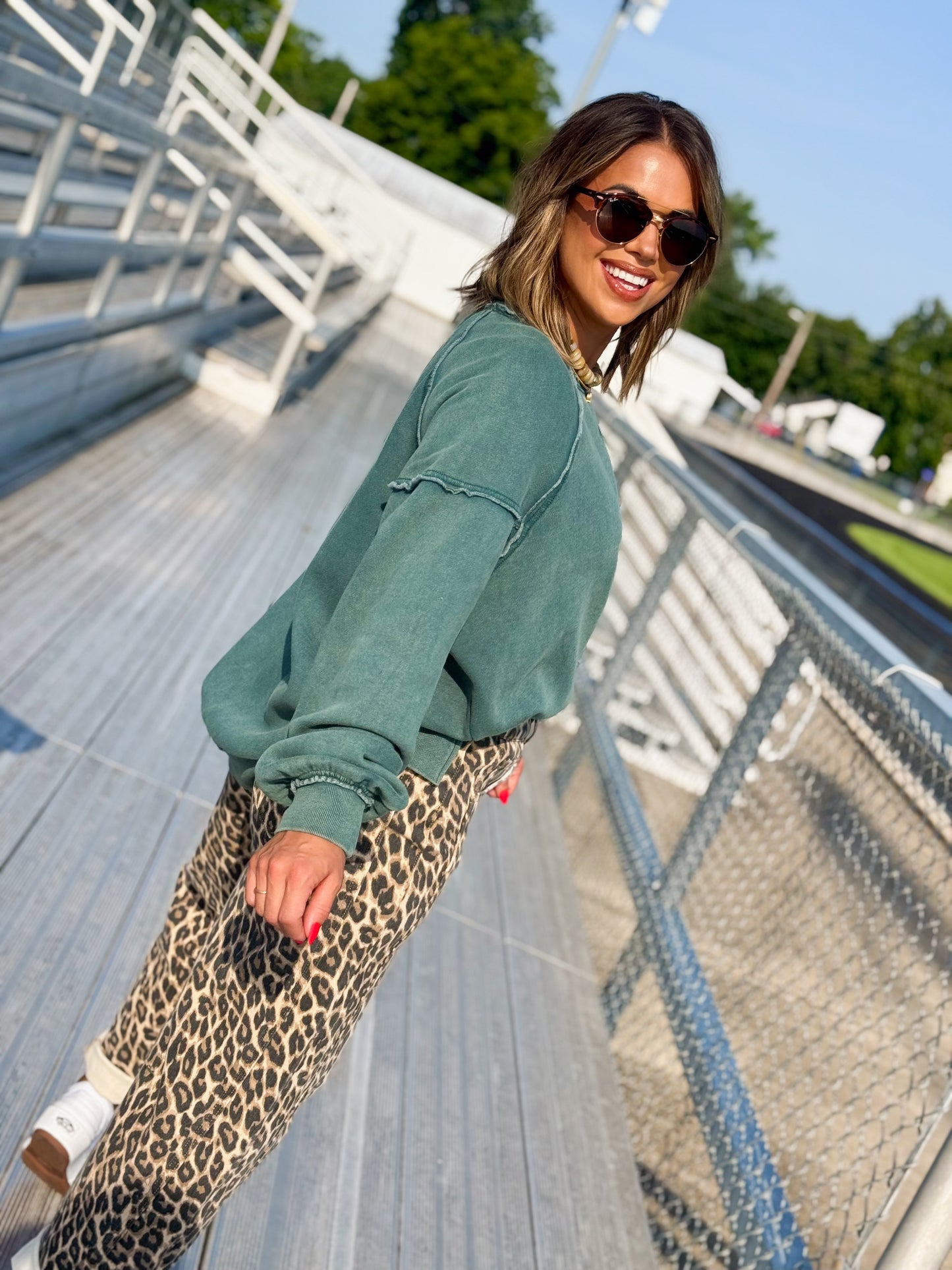 Afterglow Washed Exposed Seam Sweatshirt