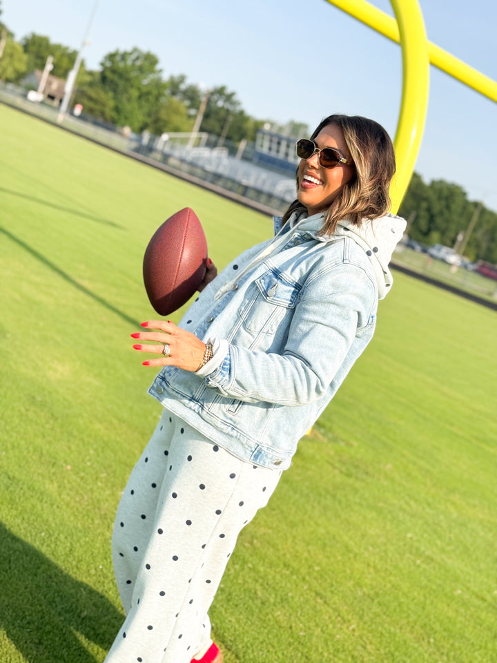 Snuggle Spot Polka Dot Hoodie + Jogger Set