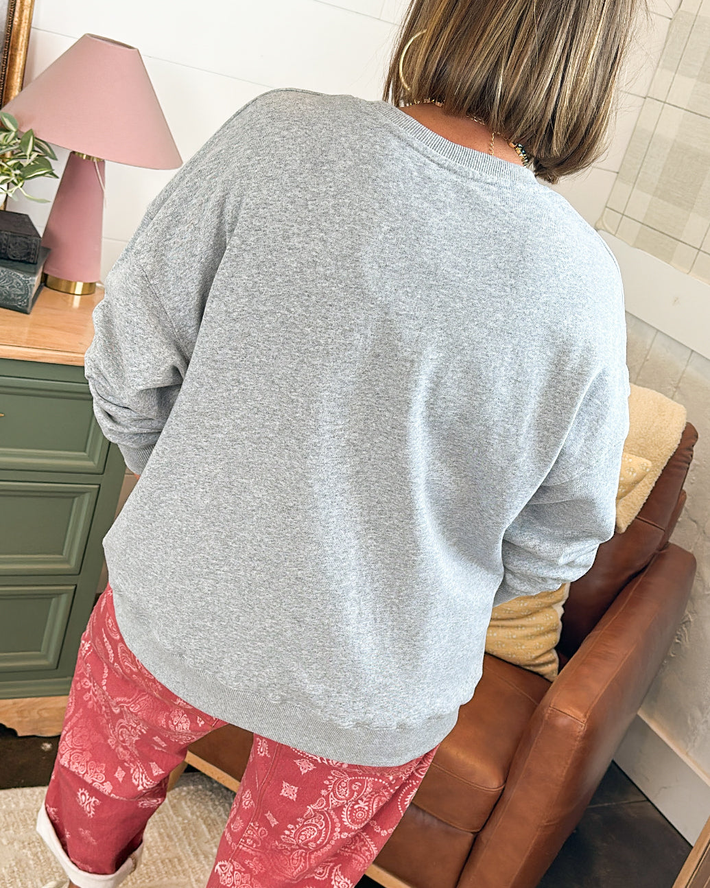 Go Team Applique Graphic Sweatshirt