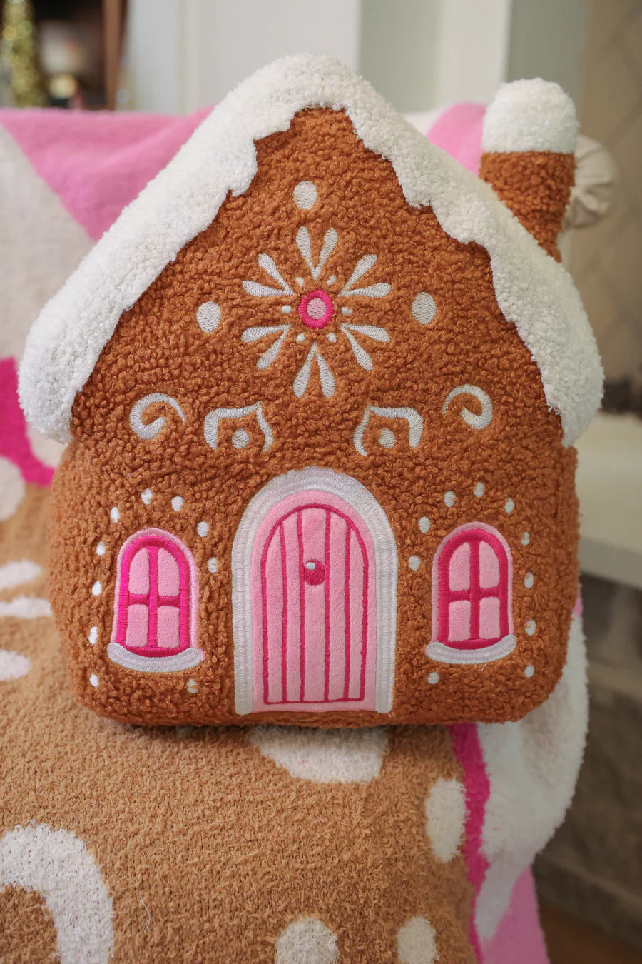Gingerbread House Pillow PRE-ORDER
