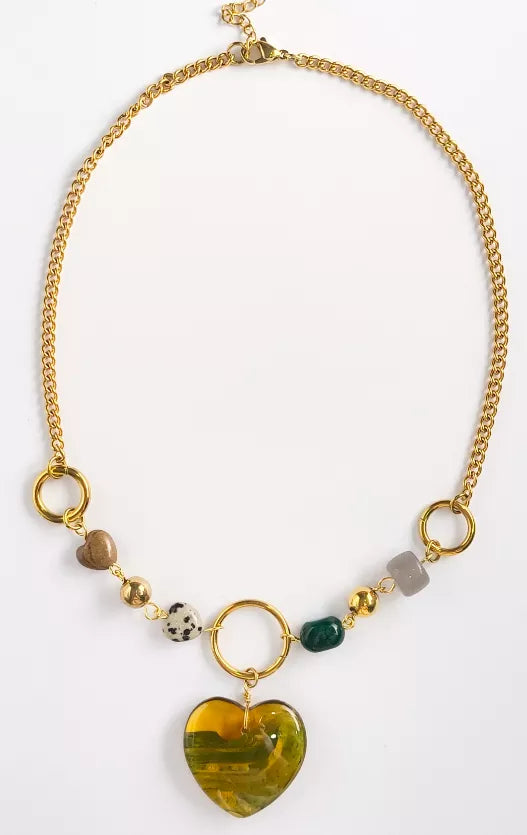 Golden Meadow Heart Necklace PRE-ORDER