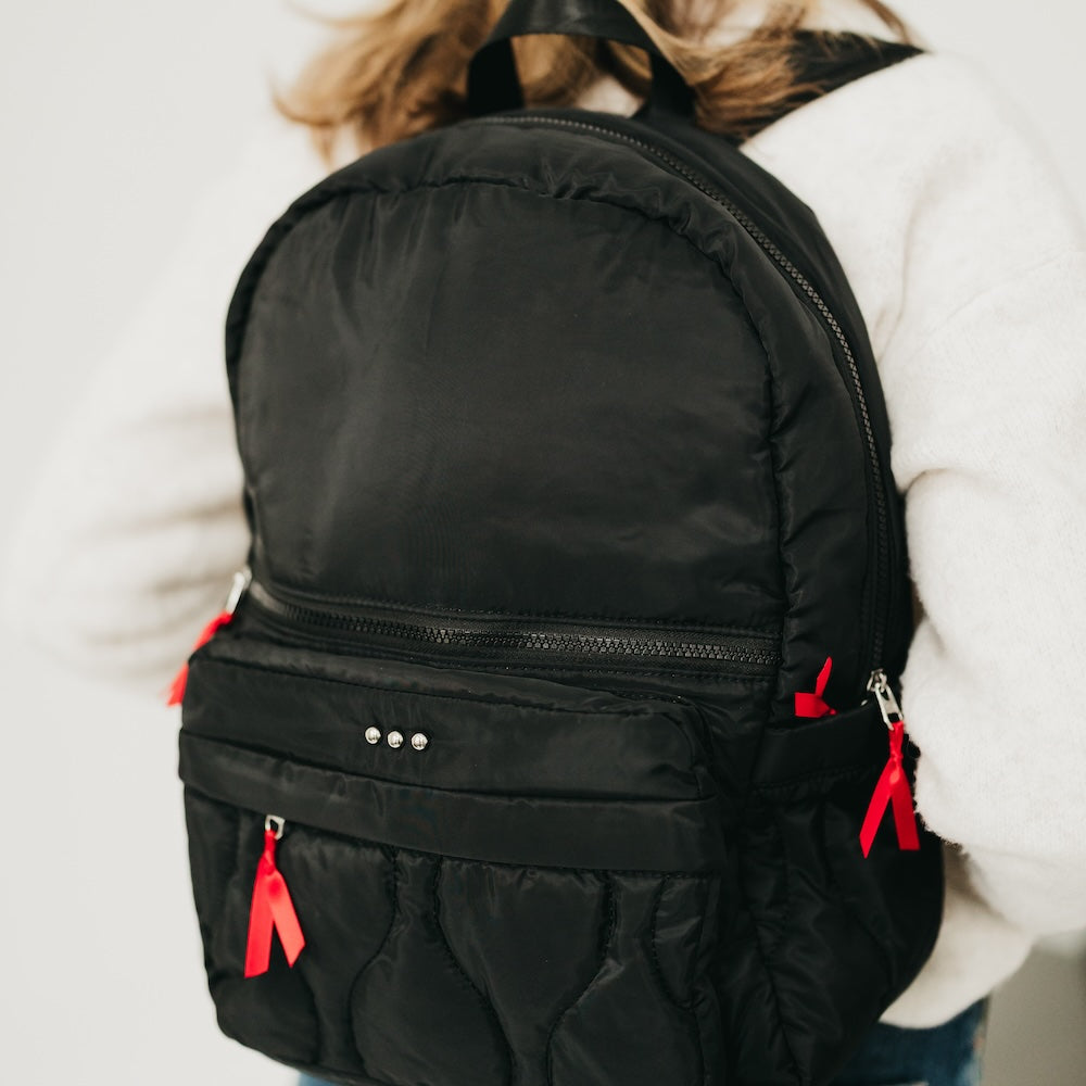 Pretty Simple | Go-To Organized Puffer Nylon Backpack