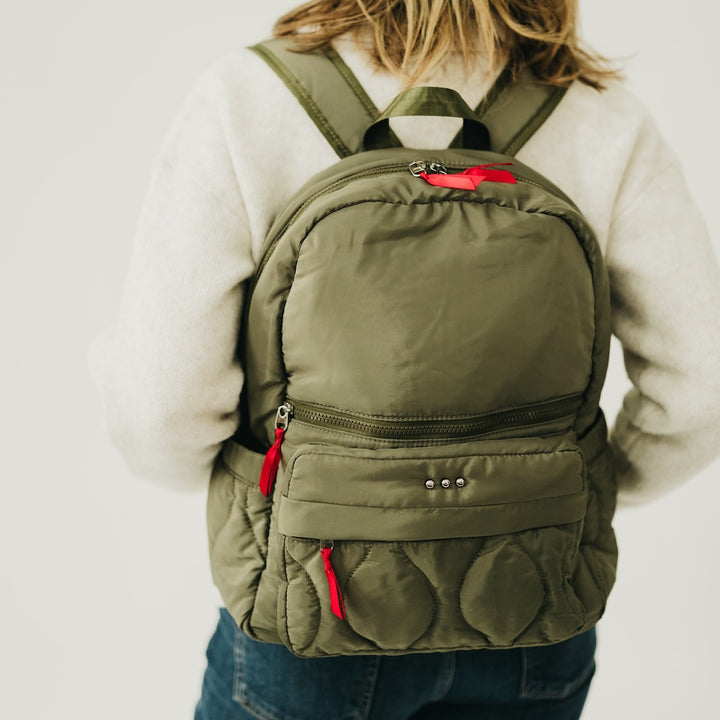 Pretty Simple | Go-To Organized Puffer Nylon Backpack