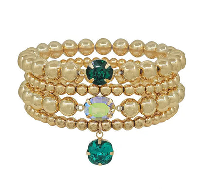 Raise A Glass Beaded Bracelet Set