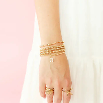 Beaded Blondes | 3mm Charm Bracelet