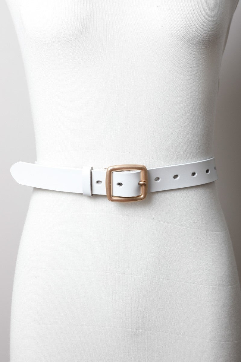 Classic Leather Buckle Belt