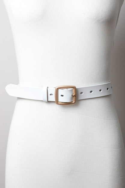 Classic Leather Buckle Belt