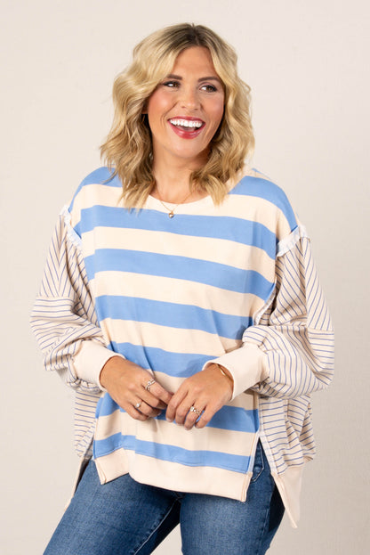 Oversized Striped Top