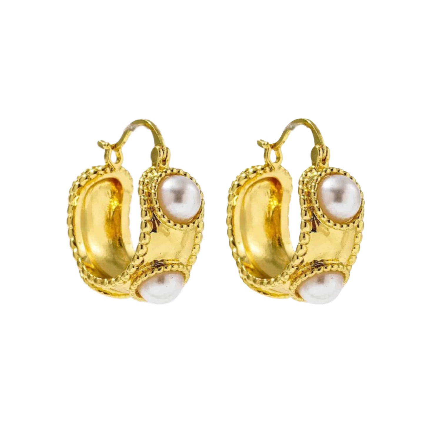 Katie Pearl Hoop Earrings PRE-ORDER