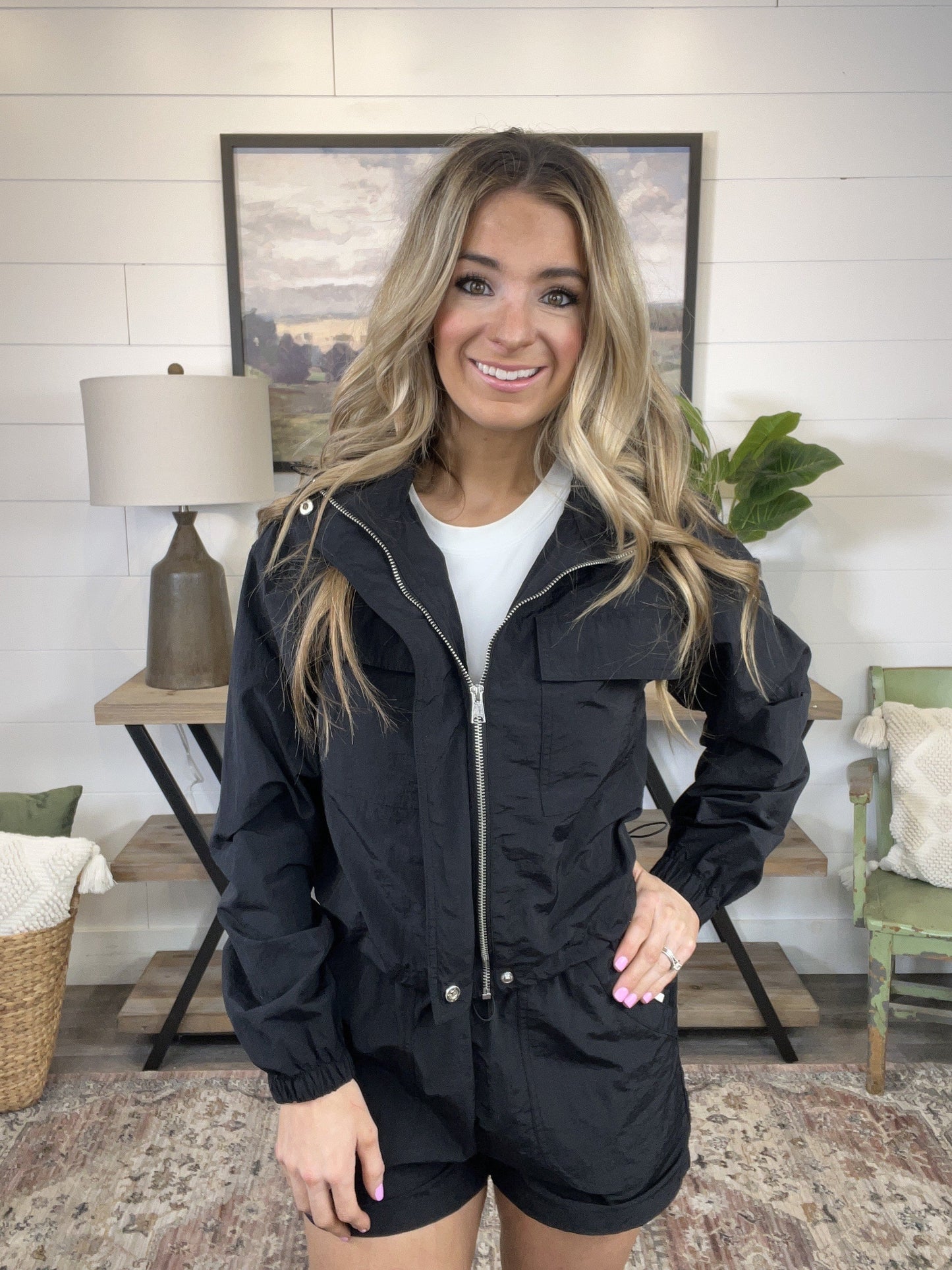 Toggle Waist Windbreaker Shorts *Final Sale*
