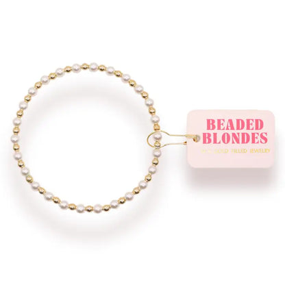 Beaded Blondes | Luci Pearl Bracelet