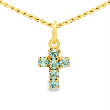Single Mini Cross Necklace