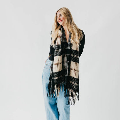 Penny Plaid Fringe Scarf PRE-ORDER