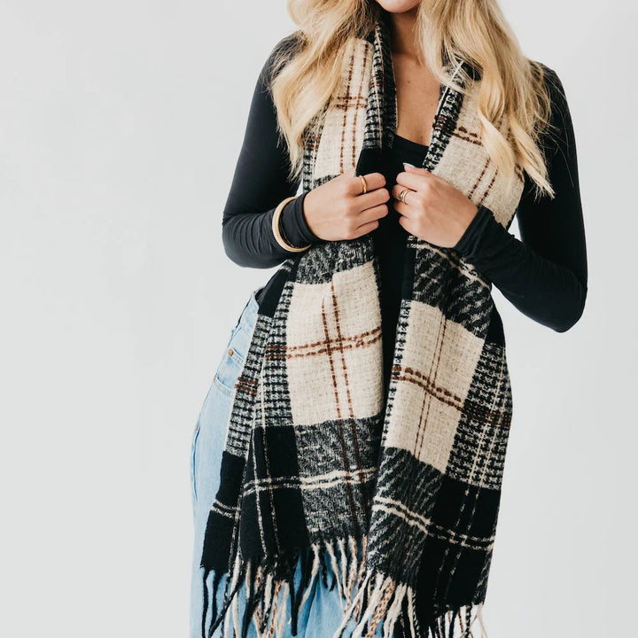 Penny Plaid Fringe Scarf PRE-ORDER
