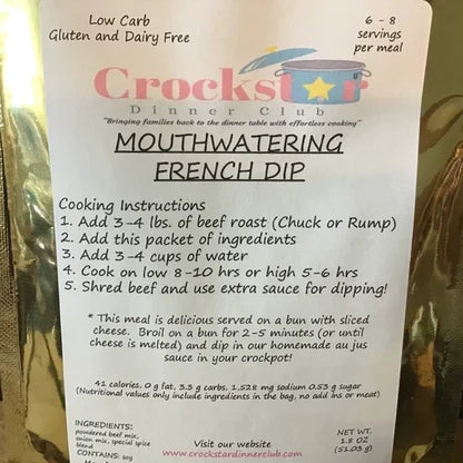 Crockstar Crockpot Beef Meal Kits