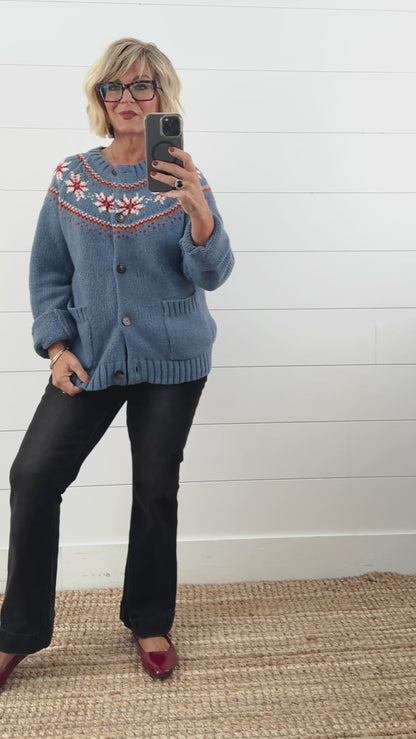 Cambridge Fair Isle Sweater Cardigan