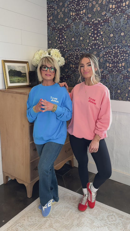 Trust Jesus Graphic Sweatshirt