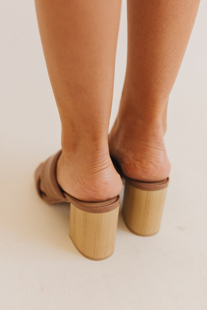 sku30288 | Della Block Heel Slide Sandal *Final Sale*