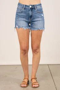High Rise Side Slit Shorts *Final Sale*