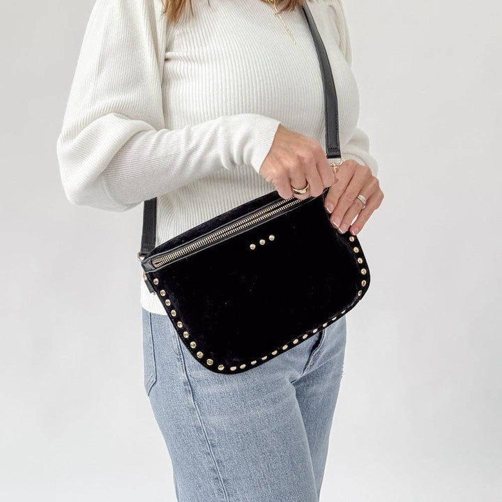 Pretty Simple | Sabrina Studded Sueded Bum Bag