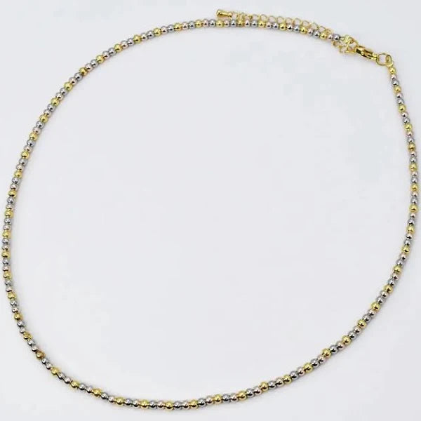 Dainty Metals Beads Necklace