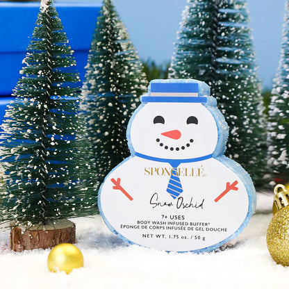 Spongelle | Holiday Snowman Body Buffer