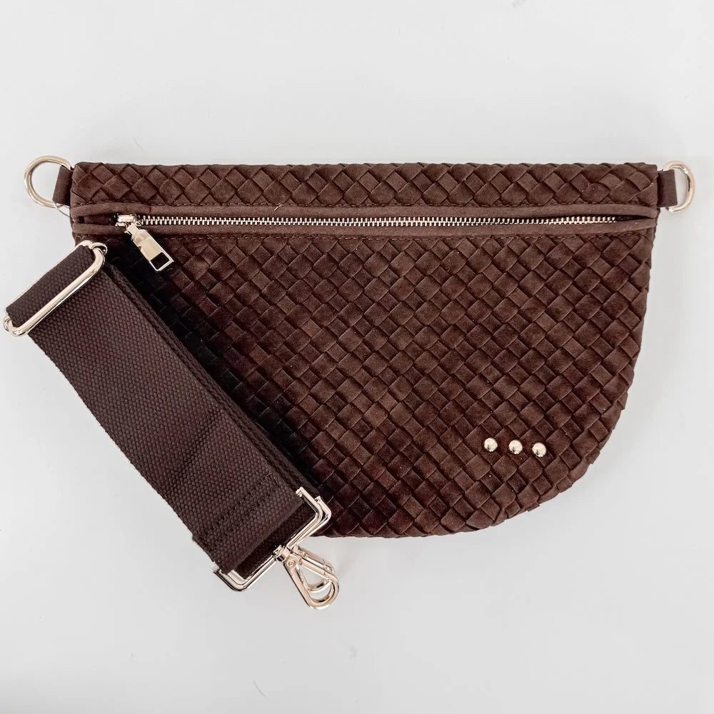 Suede Westlyn Woven Bum Bag PRE-ORDER