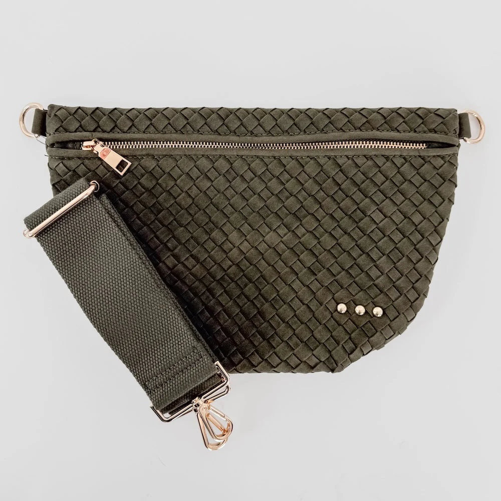 Suede Westlyn Woven Bum Bag PRE-ORDER