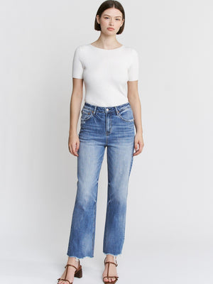 Mica Denim | Fallon High Rise Loose Straight Leg Jeans