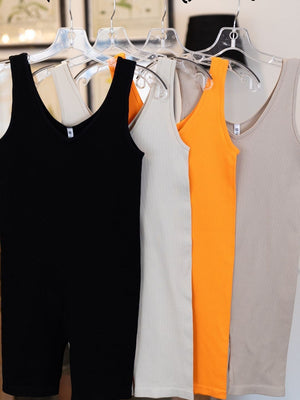 Seamless Ribbed Romper *Final Sale*