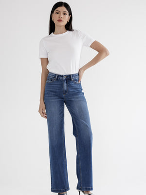 Mica Denim | Bria High Rise Wide Leg Jeans