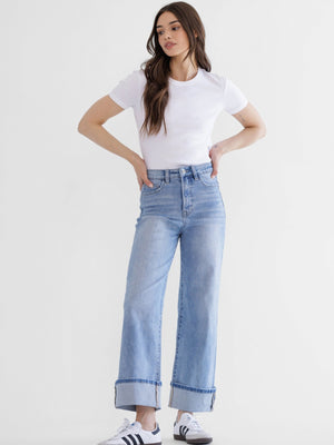 Mica Denim | Gia High Rise Wide Leg Jeans