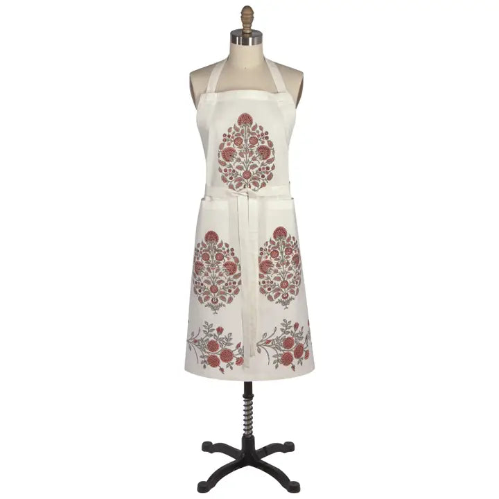 Garland Block Print Apron