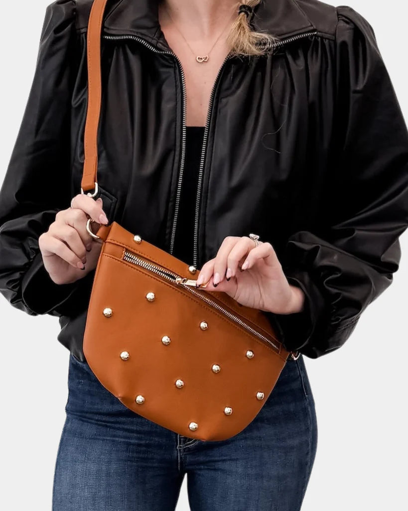 Pretty Simple | Chic Gold Studded Westlyn Bum Bag