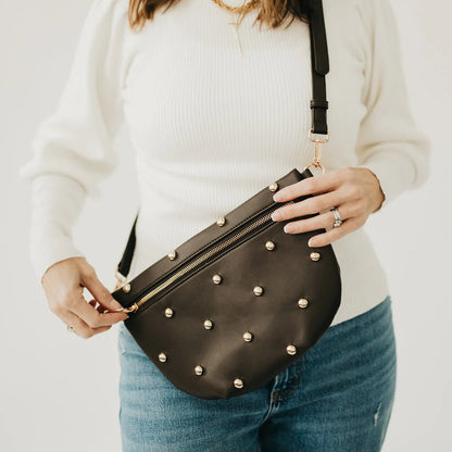 Pretty Simple | Chic Gold Studded Westlyn Bum Bag