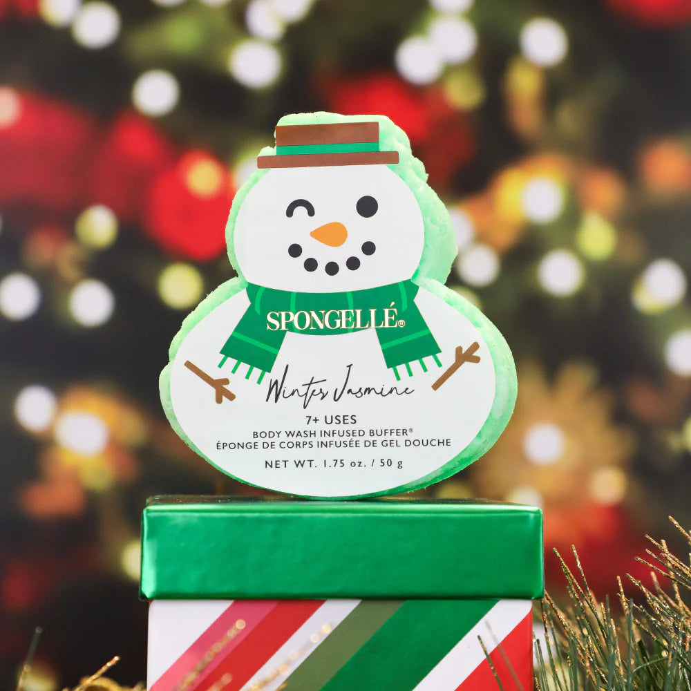 Spongelle | Holiday Snowman Body Buffer