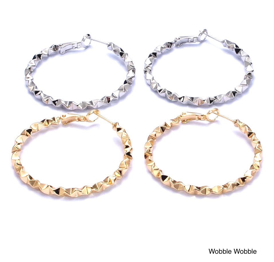 Wobble Wobble Hoop Earrings