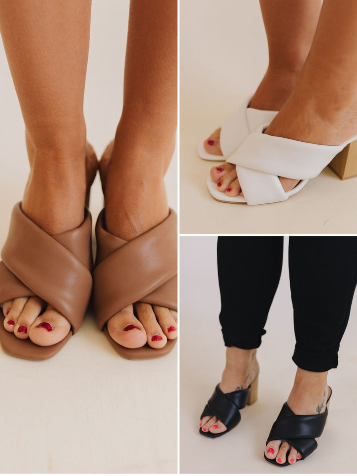 sku30288 | Della Block Heel Slide Sandal *Final Sale*
