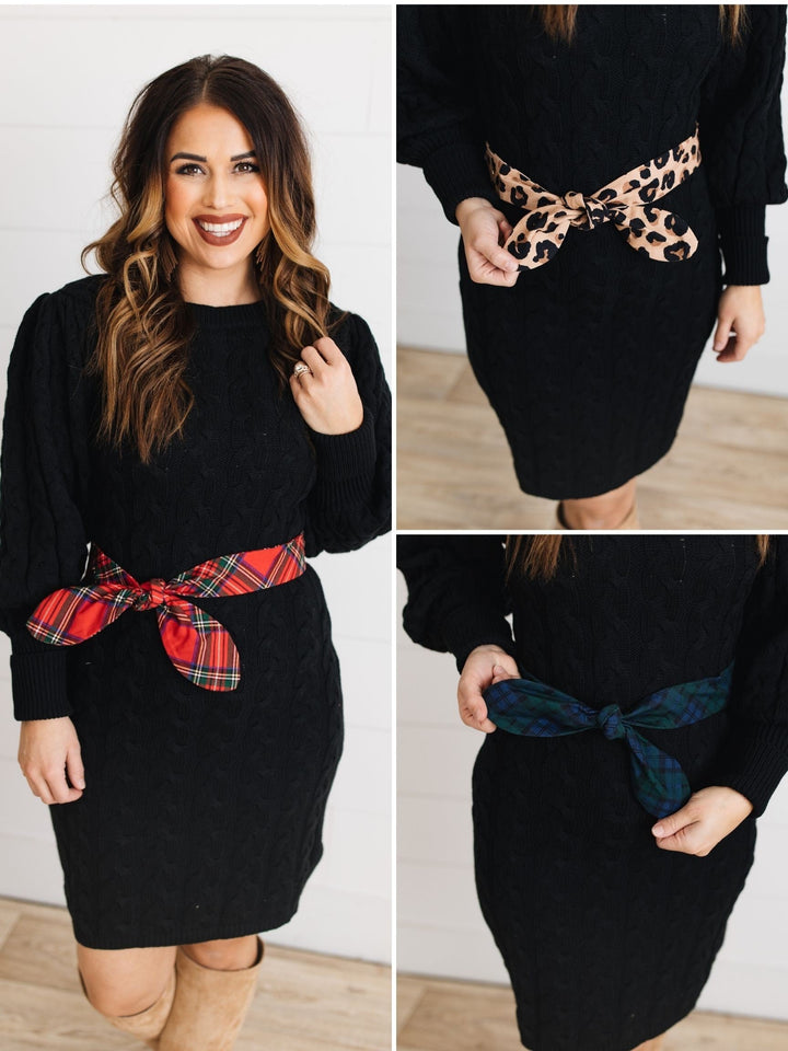 sku25484 | Woven Print Bow Belt